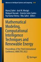 Mathematical Modeling, Computational Intelligence Techniques and Renewable Energy: Proceedings of the Third International Conference, MMCITRE 2022
 9811999058, 9789811999055