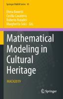 Mathematical Modeling in Cultural Heritage: MACH2019 (Springer INdAM Series, 41)
 3030580768, 9783030580766