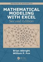 Mathematical Modeling with Excel
 1138597074, 9781138597075