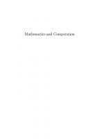 Mathematics and Computation: A Theory Revolutionizing Technology and Science
 9780691192543