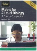 Mathematics for a Level Biology: A Course Companion
 1908682345, 9781908682345