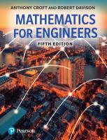 Mathematics for Engineers [5th New ed.]
 1292253649, 9781292253640