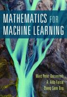 Mathematics for Machine Learning
 1108679935, 9781108679930