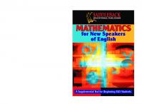 Mathematics for New Speakers of English
 9781562546465, 1562546465