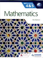 Mathematics for the IB MYP 4 and 5
 9781471841521