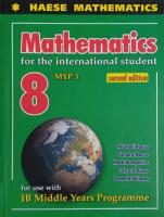 Mathematics for the international student grade 8 IB MYP 3 [2 ed.]
 9781921972478