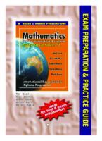 Mathematics for the International Student : Mathematical Studies: Exam Preparation and Practice Guide
 187654399X, 9781876543990