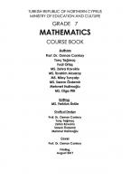 Mathematics. Grade 7. Course Book