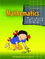 Mathematics Textbook for Class VI [1 ed.]
 9788174504821, 8174504826