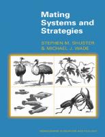 Mating Systems and Strategies
 9780691206882
