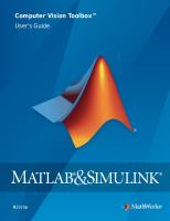 MATLAB Computer Vision Toolbox™ User's Guide [R2020a ed.]