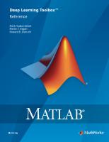 MATLAB. Deep Learning Toolbox Reference