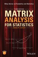 Matrix Analysis for Statistics
 9781119092483, 9781119092469, 1119092485