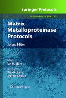 Matrix Metalloproteinase Protocols (Methods in Molecular Biology, 622)
 1603272984, 9781603272988