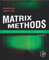 Matrix Methods: Applied Linear Algebra and Sabermetrics [4 ed.]
 0128184191, 9780128184196