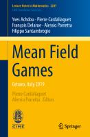 Mean Field Games
 9783030598372