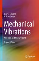MECHANICAL VIBRATIONS modeling and measurement. [2 ed.]
 9783030523442, 3030523446