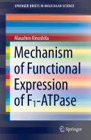 Mechanism of Functional Expression of F1-ATPase (SpringerBriefs in Molecular Science)
 9813362340, 9789813362345