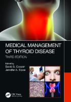 Medical management of thyroid disease [Third edition]
 9781138577237, 1138577235, 9781351267489