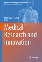 Medical Research and Innovation (Advances in Experimental Medicine and Biology, 1324)
 3030702057, 9783030702052