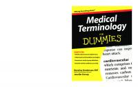 Medical Terminology for Dummies
 0470279656, 9780470279656