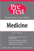 Medicine: PreTest self-assessment and review [10th ed]
 9780071402873, 0-07-140287-X, 9780071431415, 0-07-143141-1, 9786610301829, 6610301824