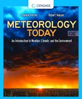 Meteorology Today: An Introduction to Weather, Climate, and the Environment [13 ed.]
 0357452070, 9780357452073