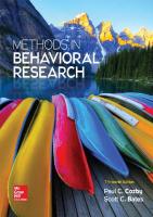 Methods in Behavioral Research [13th ed.]
 9781259676987