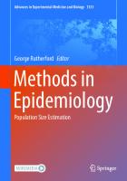 Methods in Epidemiology: Population Size Estimation (Advances in Experimental Medicine and Biology, 1333)
 3030754634, 9783030754631