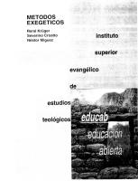 Metodos Exegeticos