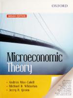 Microeconomic Theory
 0195073401, 0195102681, 9780198089537