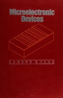 Microelectronic Devices [1 ed.]
 0070722382, 9780070722385