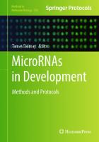 MicroRNAs in Development: Methods and Protocols (Methods in Molecular Biology, 732)
 1617790834, 9781617790829, 1617790826
