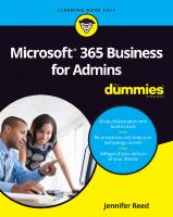 Microsoft 365 Business for Admins For Dummies
 9781119539131, 9781119539179, 9781119539223
