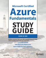 Microsoft Certified Azure Fundamentals Study Guide: Exam AZ-900 [1 ed.]
 9781119770923, 9781119768203, 9781119771159, 1119770920