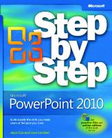 Microsoft Powerpoint 2010 Step by Step