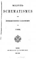 Militär-Schematismus des österreichischen Kaisertums für 1866