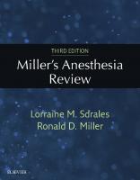 Miller’s Anesthesia Review [3rd Edition]
 9780323511834, 9780323511827