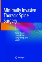 Minimally Invasive Thoracic Spine Surgery
 9789811566141, 9789811566158