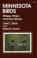 Minnesota Birds : Where, When, and How Many [1 ed.]
 9780816662708, 9780816607389