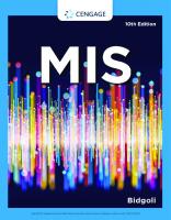 MIS (MindTap Course List) [10 ed.]
 0357418697, 9780357418697