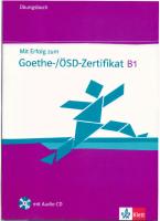 Mit Erfolg zum Goethe-/ÖSD-Zertifikat B1 - Übungsbuch
 9783126758505