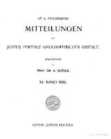 Mitteilungen aus Justus Perthes' Geographischer Anstalt [54, 1 ed.]