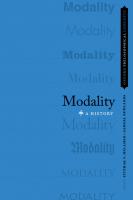 Modality: A History (Oxford Philosophical Concepts)
 0190089865, 9780190089863