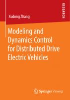 Modeling and Dynamics Control for Distributed Drive Electric Vehicles
 9783658322120, 3658322128