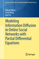 Modeling Information Diffusion in Online Social Networks with Partial Differential Equations (Surveys and Tutorials in the Applied Mathematical Sciences)
 3030388506, 9783030388508