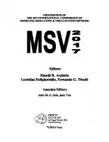 Modeling, Simulation and Visualization Methods [1 ed.]
 9781683921974