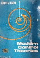 Modern Control Theories: Nonlinear, Optimal and Adaptive Systems
 0569072379, 9780569072373