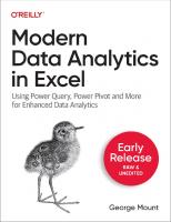 Modern Data Analytics in Excel (First Early Release)
 9781098148829, 9781098148768