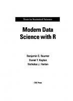 Modern Data Science with R
 9781498724487